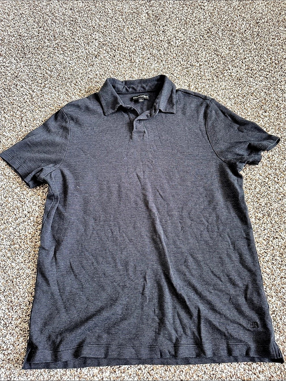 Banana Republic Men's Polo Gray Size Large